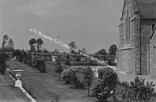 GARDENS AROUND THE CHURCH FROM SOUTH SIDE